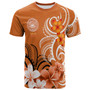 American Samoa T-Shirt Custom Personalised Floral Spirit Orange1