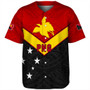 Papua New Guinea Baseball Shirt PNG Tribal Melanesia Sport Style