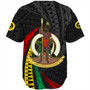 Vanuatu Baseball Shirt Melanesian Tribal Wave