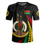 Vanuatu Rugby Jersey Melanesian Tribal Wave