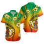 Vanuatu Short Sleeve Shirt Melanesian Style Plumeria Flower