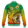 Vanuatu Baseball Jacket Melanesian Style Plumeria Flower