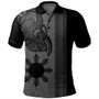 Philippines Filipinos Polo Shirt Polynesia Tribal Tattoo Grey