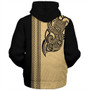 Philippines Filipinos Sherpa Hoodie Polynesia Tribal Tattoo Gold