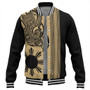 Philippines Filipinos Baseball Jacket Polynesia Tribal Tattoo Gold