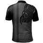 Samoa Polo Shirt Polynesia Tribal Tattoo Grey