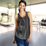 Samoa Women Tank Polynesia Tribal Tattoo Grey