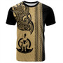 Vanuatu T-Shirt Polynesia Tribal Tattoo Gold