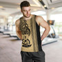 Vanuatu Tank Top Polynesia Tribal Tattoo Gold