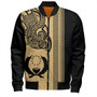 Pohnpei State Bomber Jacket Polynesia Coat Of Arms Tribal Tattoo