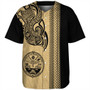 Marshall Islands Baseball Shirt Polynesia Coat Of Arms Tribal Tattoo