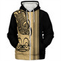 Marquesas Islands Sherpa Hoodie Polynesian Coat Of Arms Tribal Tattoo