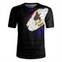 American Samoa Rugby Jersey Tribal Polynesia Flag Crack Style