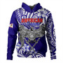 American Samoa Hoodie Tribal Polynesian Eagle Style