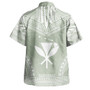 Hawaii Custom Personalised Hawaiian Shirt Chief Tattoo Patterns Style Sage Green2