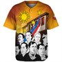 Philippines Filipinos Baseball Shirt National Heroes Flag Sun And Star