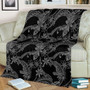 Hawaii Premium Blanket Polynesian Print Fabric And Flower