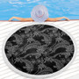 Hawaii Beach Blanket Polynesian Print Fabric And Flower