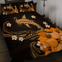 Hawaii Quilt Bed Set Shark Polynesia Tribal Tattoo
