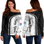 Fiji Off Shoulder Sweatshirt Rugby Masi Flying Fijians Style