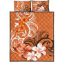 Polynesian Quilt Bed Set Polynesian Floral Spirit Orange1