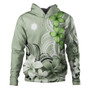 Marshall Islands Hoodie Custom Personalised Floral Spirit Sage Green1