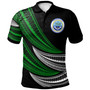 Federated States Of Micronesia Custom Personalised Polo Shirt - Wave Pattern Alternating