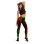 Hawaii Legging Hawaiian Map Kakau Style Reggae