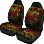 Northern Mariana Islands Car Seat Covers - CNMI Seal Turtle Hibiscus Reggae