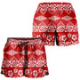 Tonga Women Shorts Ngatu Tropical Hibiscus