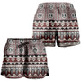 Fiji Women Shorts Tapa Flower Fabric Print