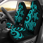 Tonga Polynesian Car Seat Covers - Turquoise Tentacle Turtle