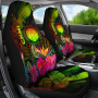 Northern Mariana Islands Polynesian Car Seat Covers- Hibiscus and Banana Leaves