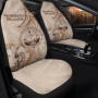 Marshall Islands Car Seat Cover - Hibiscus Flowers Vintage Style