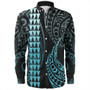 Hawaii Long Sleeve Shirt Polynesian Kakau Style