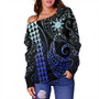 Philippines Filipinos Off Shoulder Sweatshirt Kakau Style