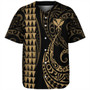 Hawaii Baseball Shirt Kanaka Kakau Style Ver.1 Gold