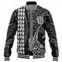 New Zealand Baseball Jacket Kakau Style Ver.1 White