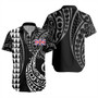 Niue Short Sleeve Shirt Kakau Style Ver.1 White