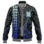 Tokelau Baseball Jacket Kakau Style Gradient Blue