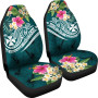 Wallis and Futuna Polynesian Car Seat Covers - Summer Plumeria (Turquoise)