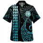 Chuuk State Hawaiian Shirt Kakau Style Ver.1 Turquoise