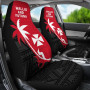 Wallis And Futuna Car Seat Covers - Wallis And Futuna Coat Of Arms Coconut Tree