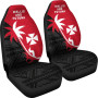 Wallis And Futuna Car Seat Covers - Wallis And Futuna Coat Of Arms Coconut Tree