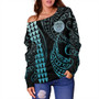Kosrae Off Shoulder Sweatshirt Kakau Style Ver.1