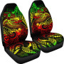 Samoa Car Seat Covers - Reggae Shark Polynesian Tattoo