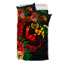 Tonga Bedding Set Polynesian Coat Of Arms Tropical