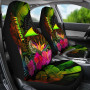 Tokelau Polynesian Car Seat Covers - Hibiscus and Banana Leaves