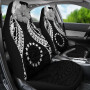 Cook islands Polynesian Car Seat Covers Pride Seal And Hibiscus Black