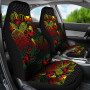 Wallis And Futuna Car Seat Covers - Wallis And Futuna Coat Of Arms Turtle Hibiscus Reggae